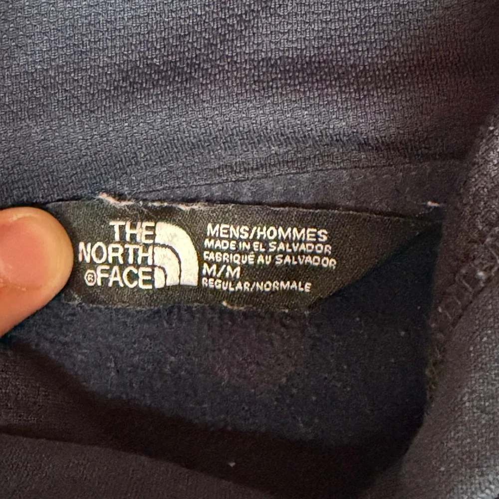 The North Face Mens Navy Blue Half Dome Logo Pullover Hoodie Size Medium